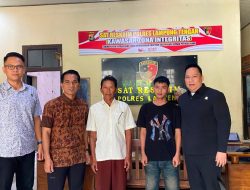 Anggota DPRD Lampung  Serahkan DPO Perampokan ke Polres Lamteng